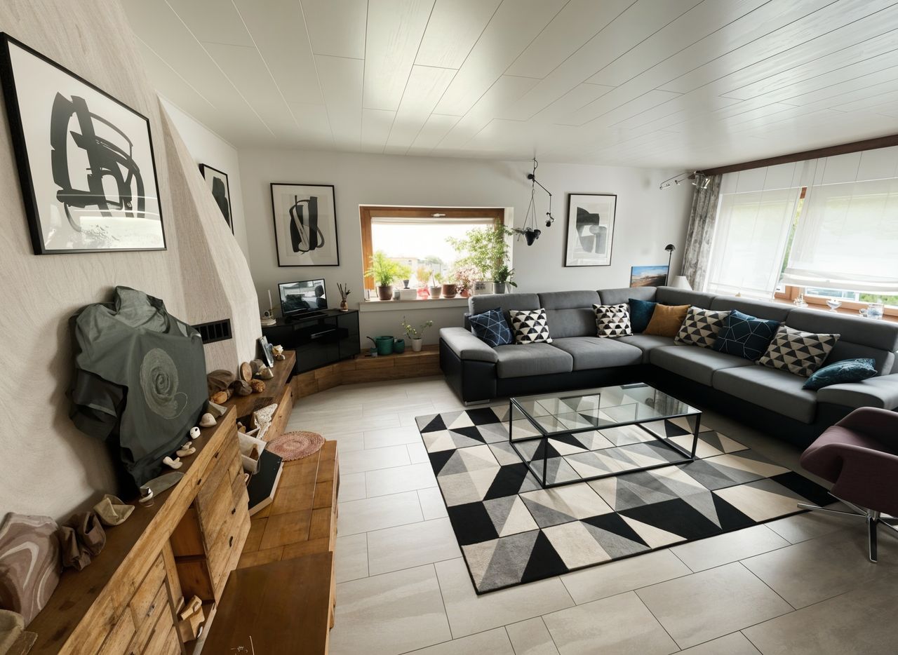 Hauptwohnung Wohnzimmer - (KI generiert) so könnte es mal aussehen.