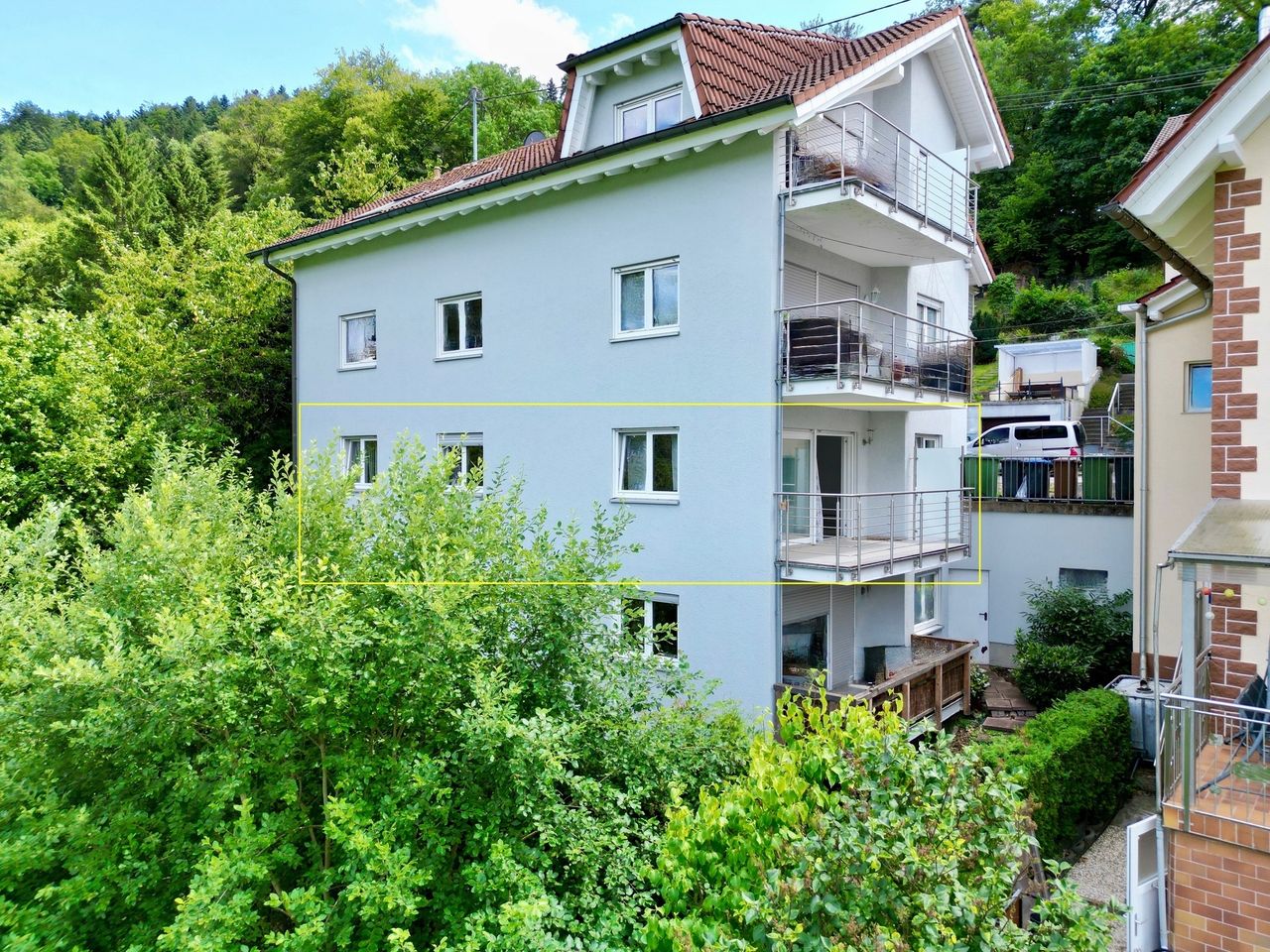 Ansicht Haus Garten