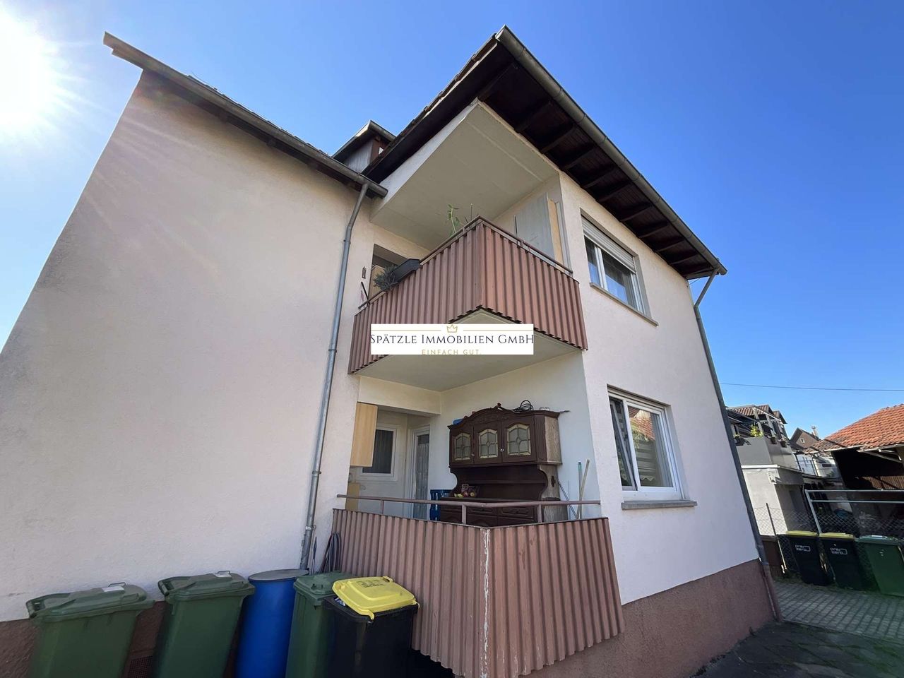 Haus Ansicht Balkone