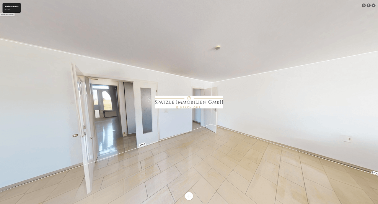 Wohnzimmer ohne Möbel